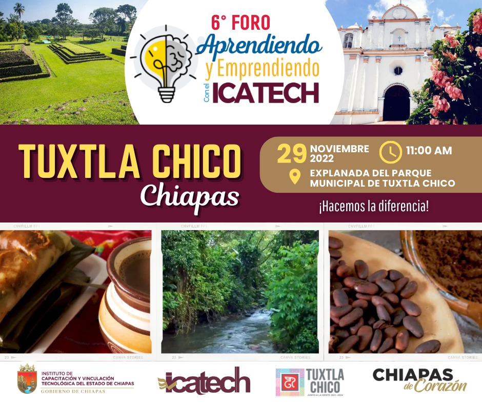 ICATECH realizará Foro de Capacitación en Tuxtla Chico
